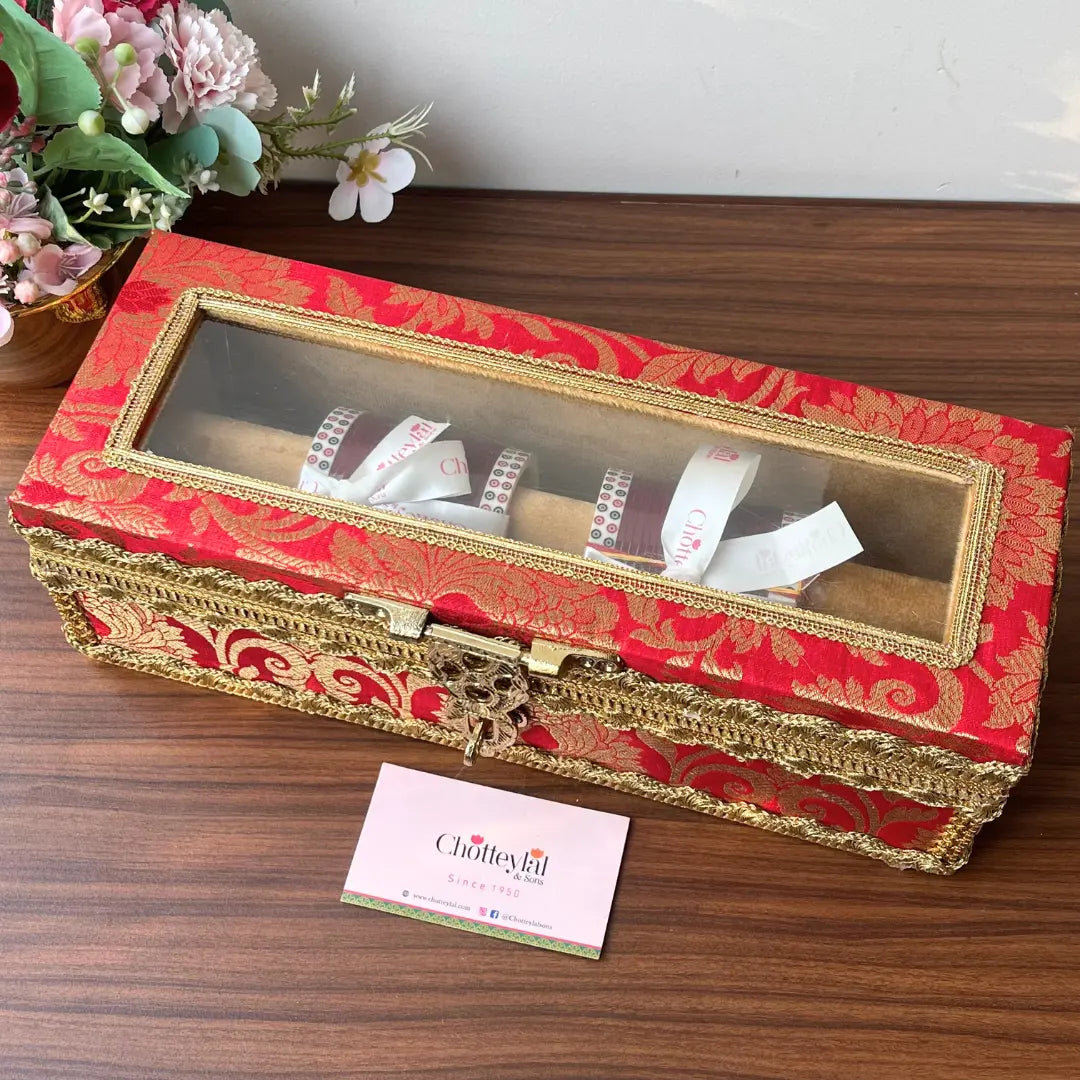 Premium Red Chooda Box for Bridal Traditions
