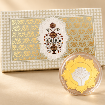 Premium Lotus in Hand Design 999 Pure Silver Coin – 25g