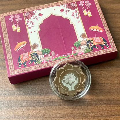 Lotus In Hand, Rose Gold Finish, Lotus Shape, Single (5 g)