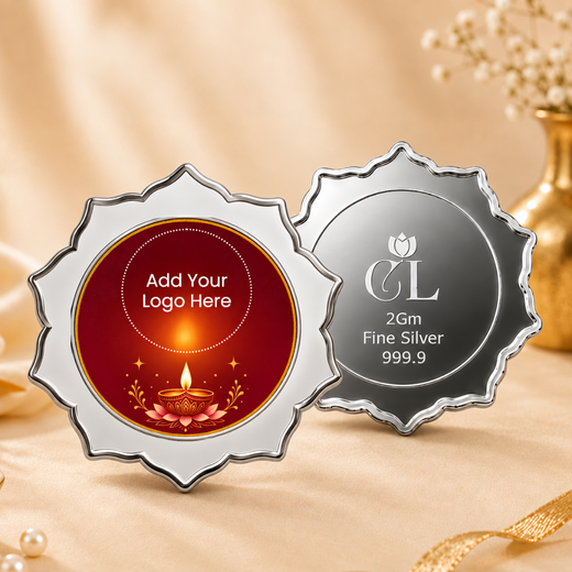Diya In Every Corner — 2g Silver Coin, Add Company Logo