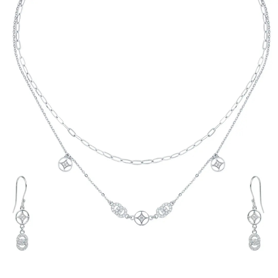 Layered Muggle Chain Necklace Set