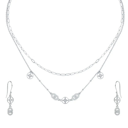 Layered Muggle Chain Necklace Set