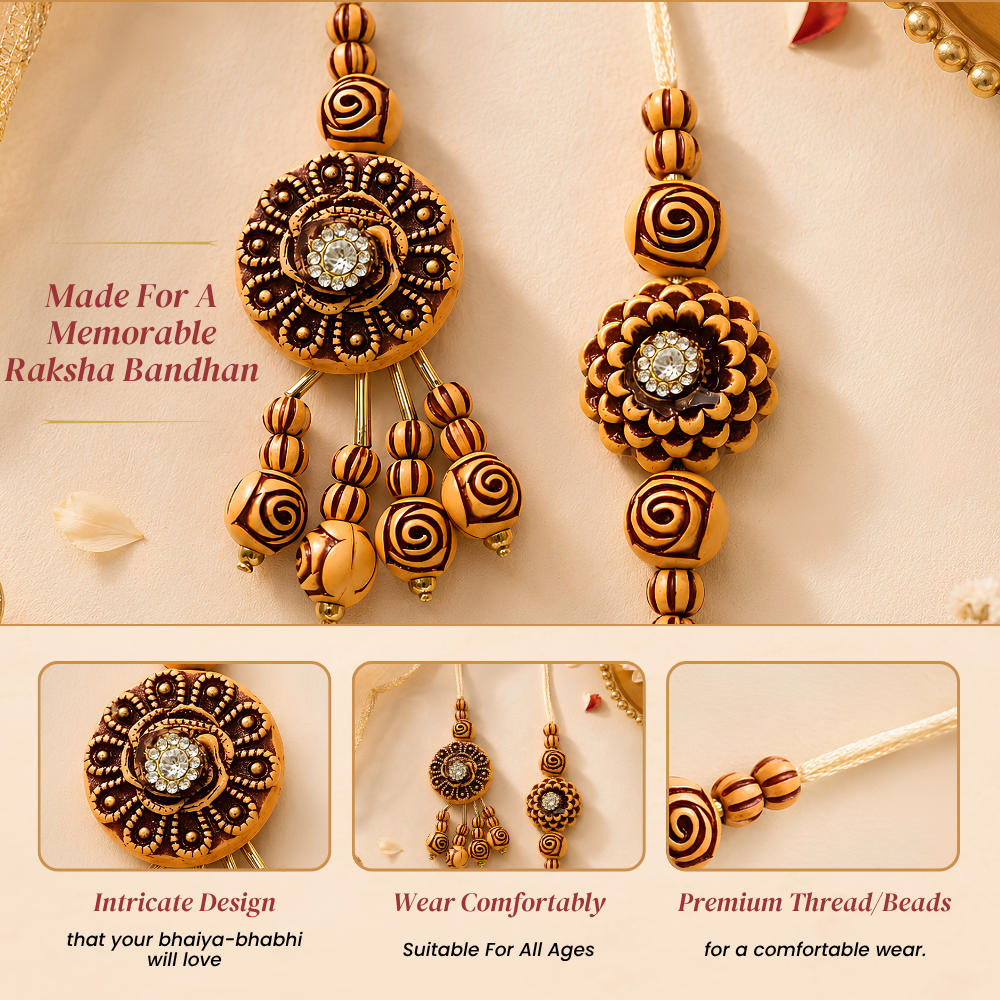 Divya Kamal Bhaiya Bhabi Rakhi Set