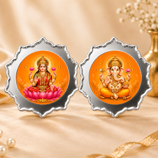 Auspicious Beginnings - 4g Laxmi Ganesh Coin Set