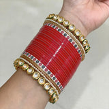 Pure Pearl Grace Kundan Red Chooda