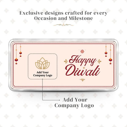 Happy Diwali 20g Custom Silver Bar - Add Your Name/Company