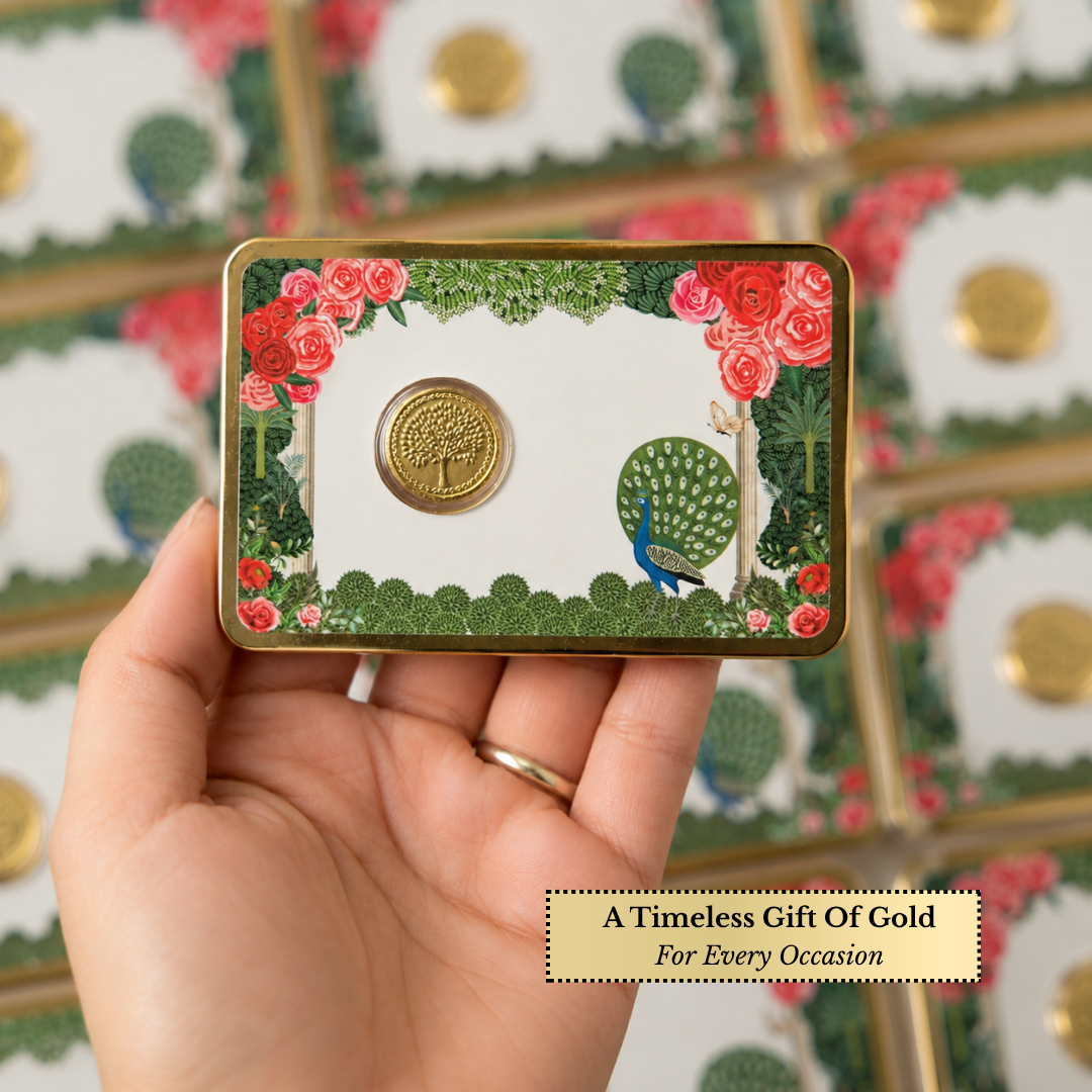 100mg Gold Banyan Tree Coin with Designer Card