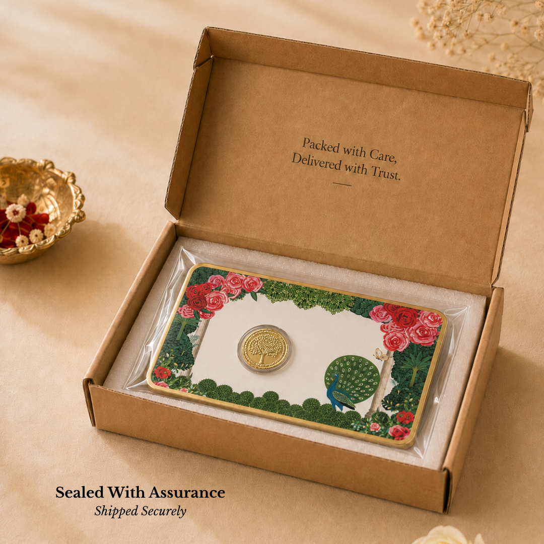 100mg Gold Banyan Tree Coin with Designer Card