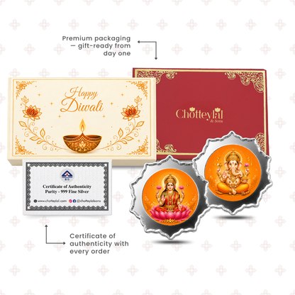 Auspicious Beginnings - 4g Laxmi Ganesh Coin Set