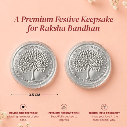 999 Pure Silver Coin Gift Set for Raksha Bandhan