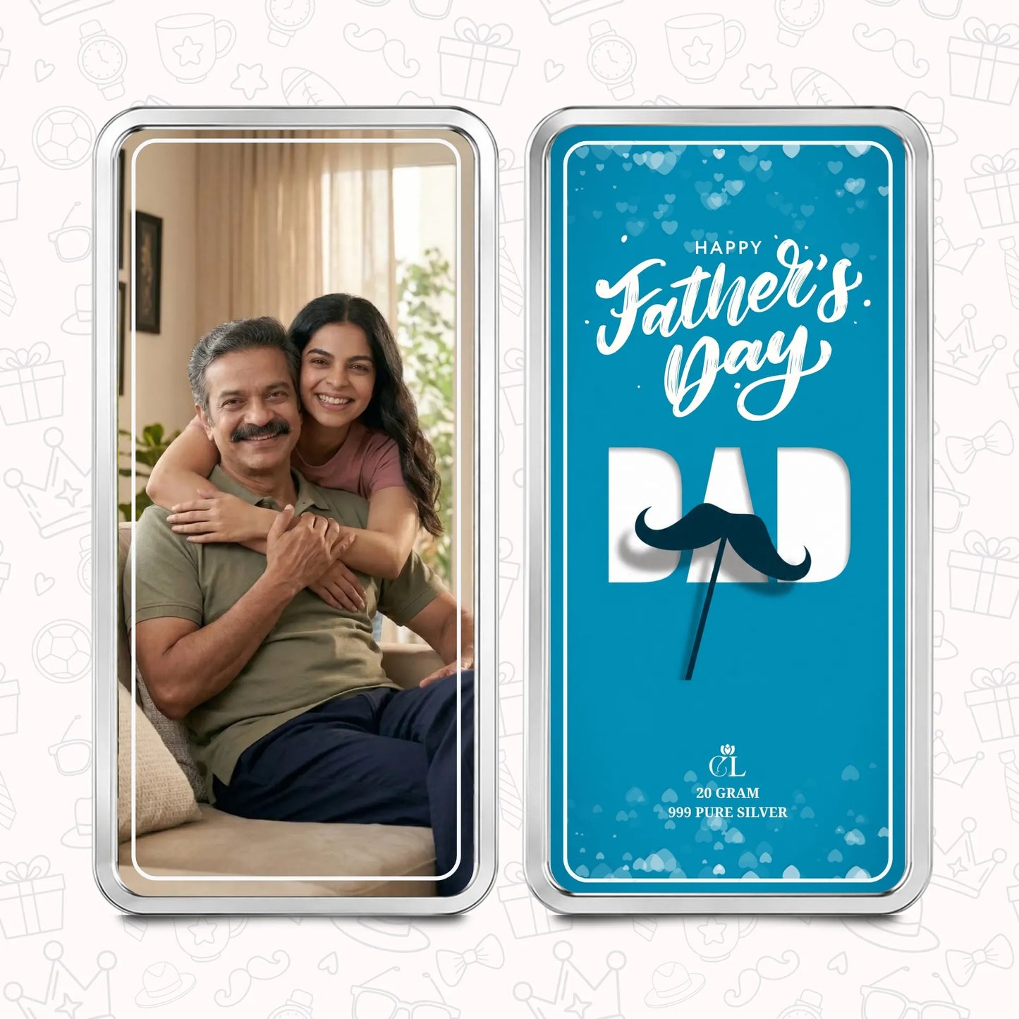 Chotteylal Legacy Customised Father's Day 20g Silver Bar