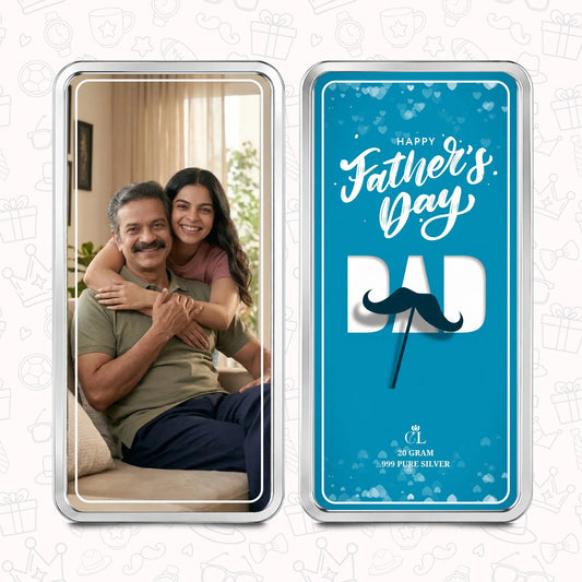 Chotteylal Legacy Customised Father's Day 20g Silver Bar
