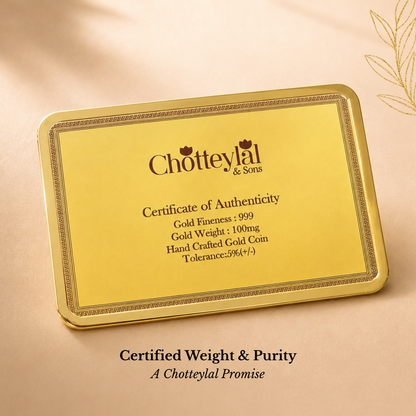 100mg Gold Rose Raja Rani Coin – Regal Couple Premium Gift