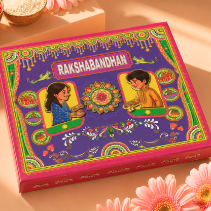Chotteylal and Sons Raksha Bandhan Memory Box – Premium Rakhi Gift Hamper with Silver Coin