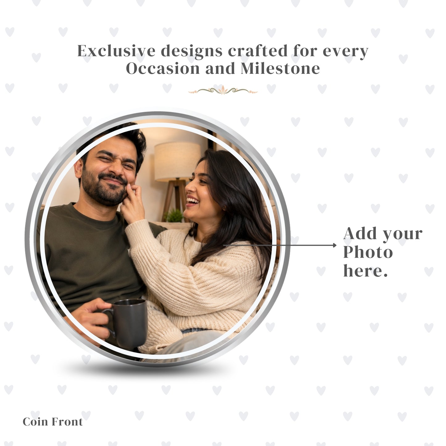 Greatest Bro Personalised Raksha Bandhan Photo Silver Coin Gift