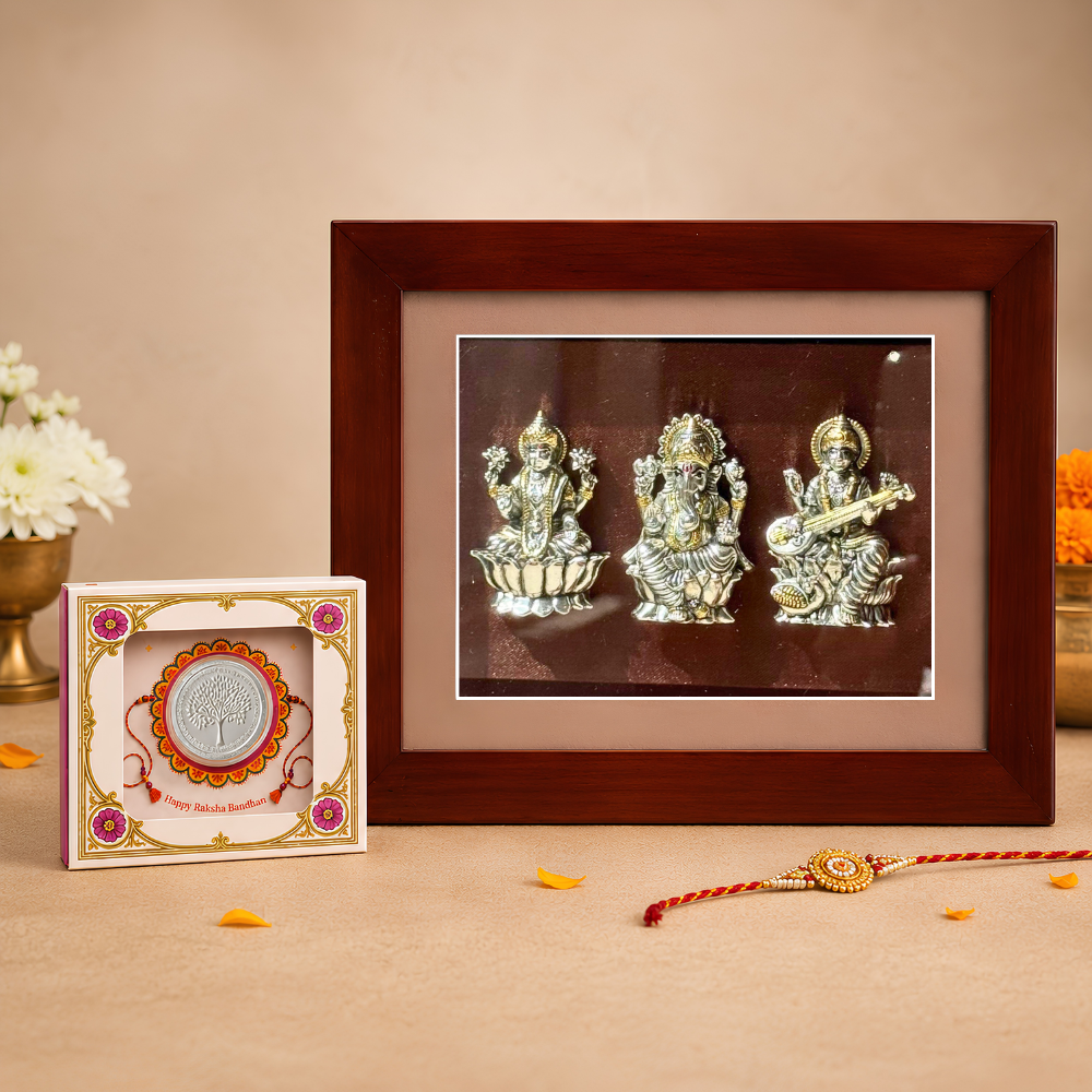 999 Laxmi Ganesh Saraswati Murti – A Divine Gift of Prosperity