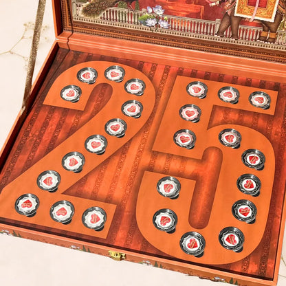 Celebration 25 Coin Box, Set of 25 Silver Coins (1 Gram Each), 999 Purity – Ready to Ship