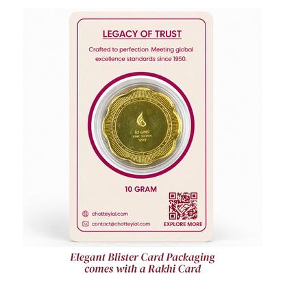 Premium 10 gm 999 Pure Silver Banyan Tree Rose Coin Gift Pack