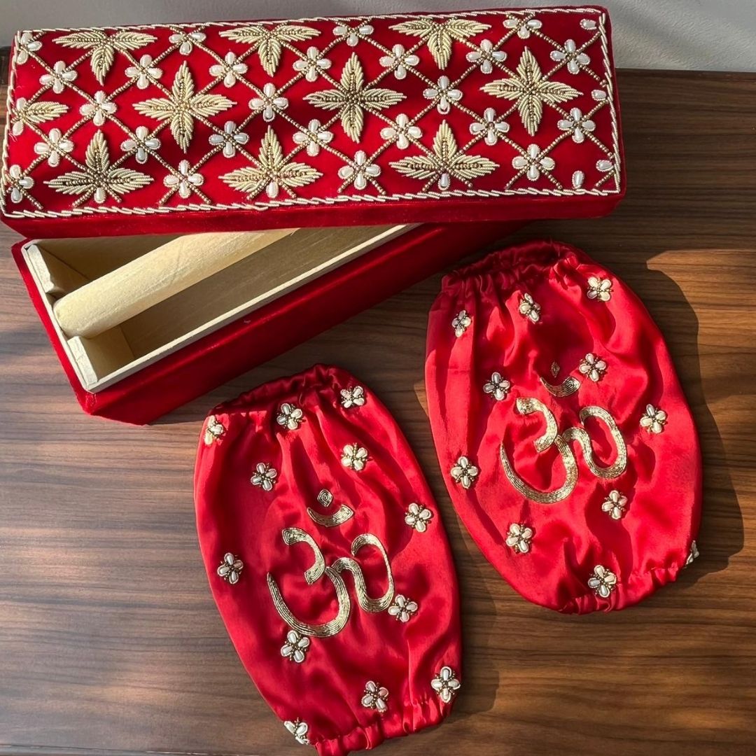 Luxury Bridal Chooda Box and Cover Set for Wedding Rituals