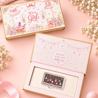 It’s a Girl 10g Silver Coin Baby Gift Box
