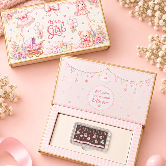It’s a Girl 10g Silver Coin Baby Gift Box