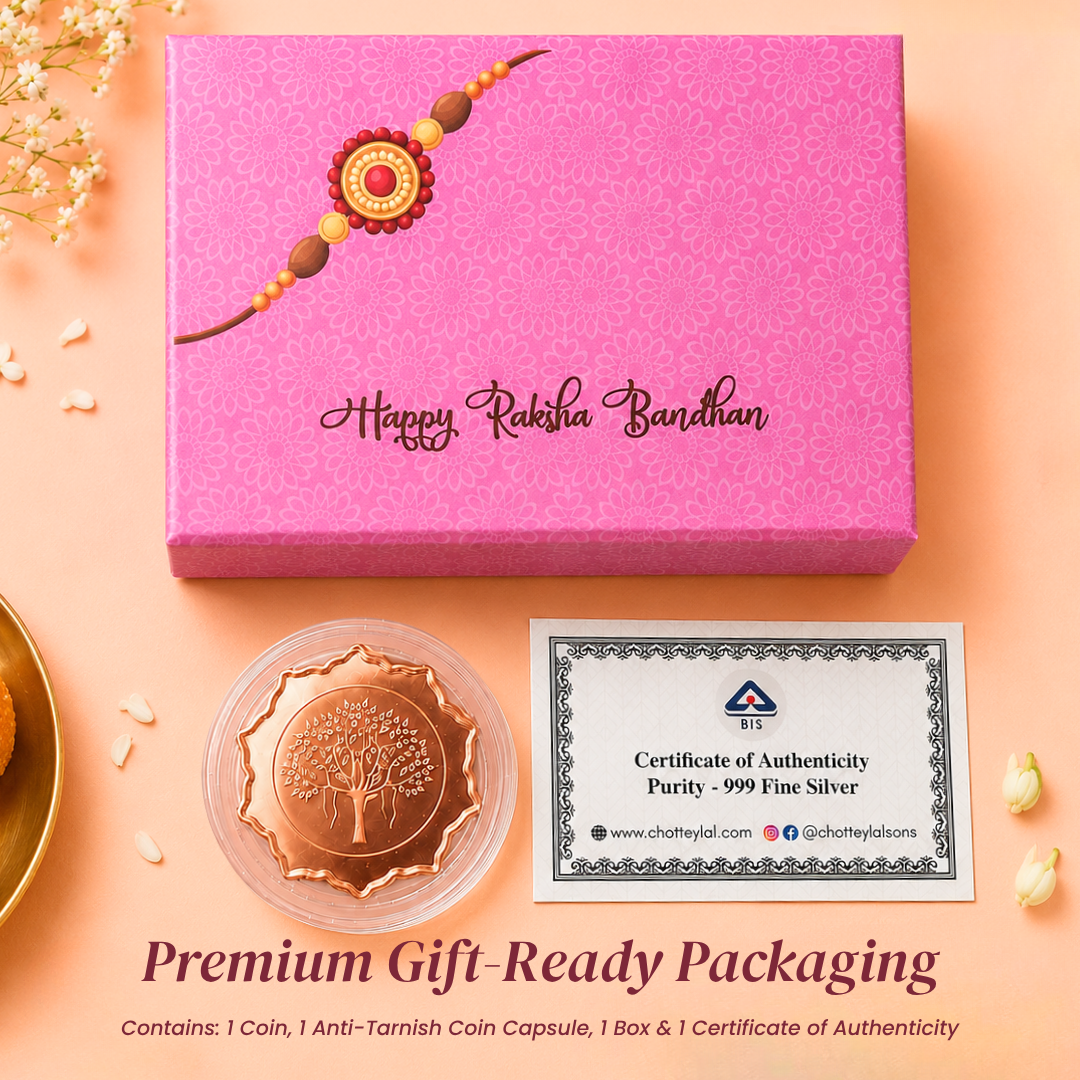 999 Pure Silver Raksha Bandhan Celebration Gift Box