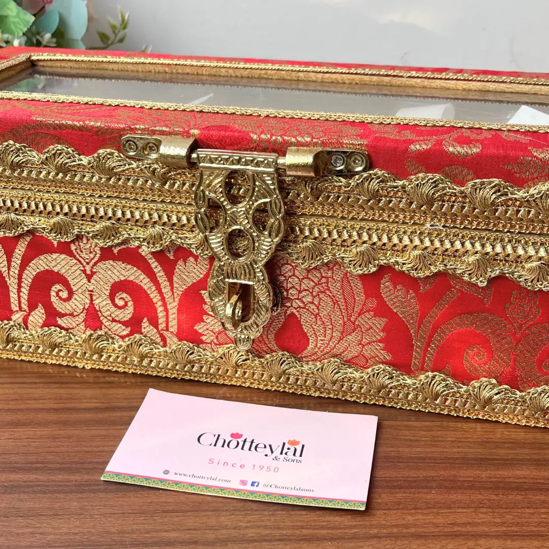 Premium Red Chooda Box for Bridal Traditions