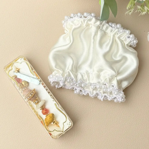 Ivory Gaana Cover & Gaana - Unisex Color For Bride/Groom