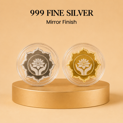 Signature Happy Diwali 10g Lotus Coin Set - Add Logo/Message