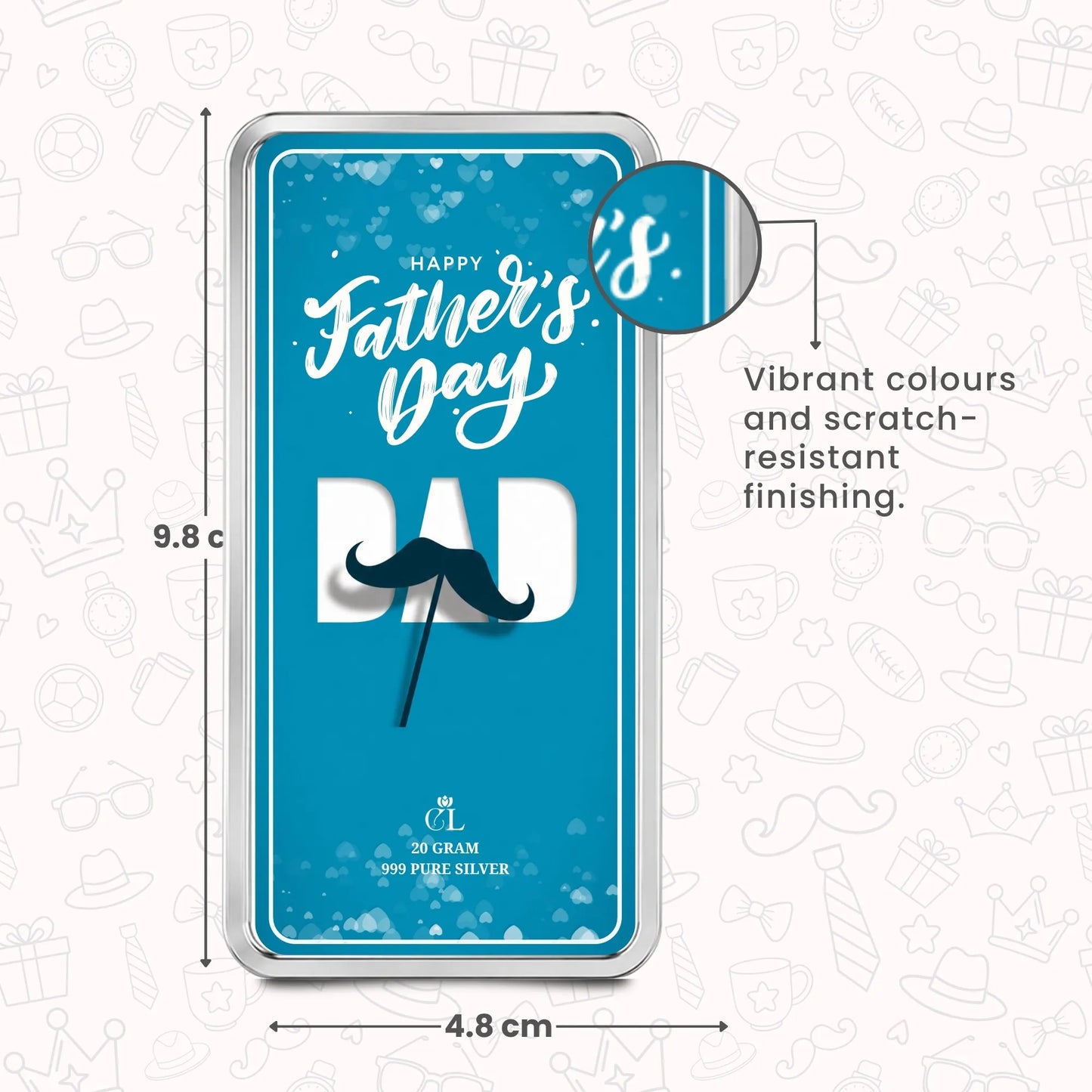 Chotteylal Legacy Customised Father's Day 20g Silver Bar