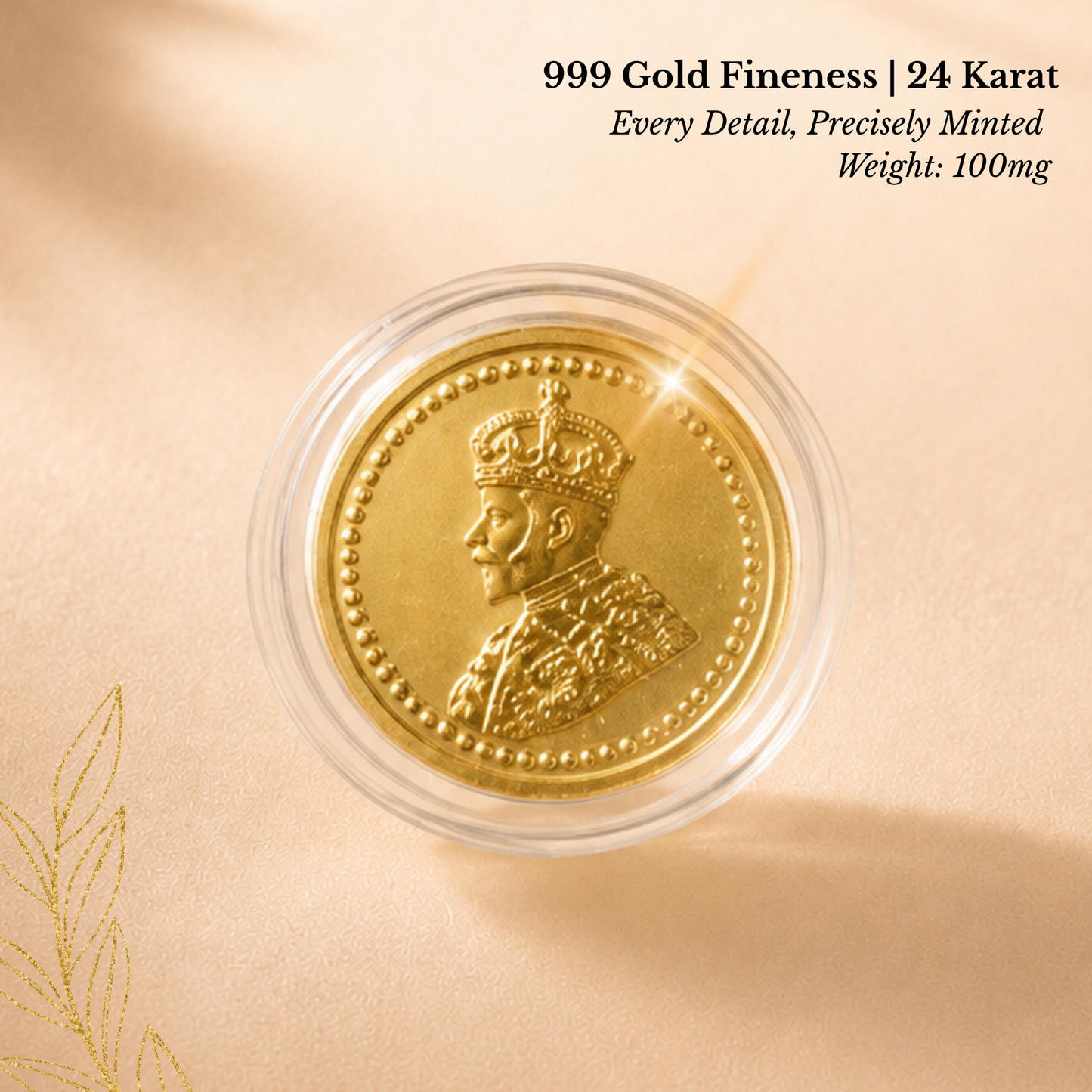 100mg 24K Gold King Card – Premium Gift Box