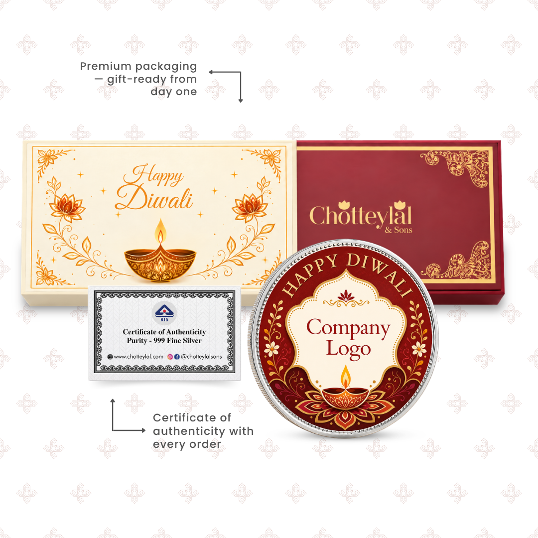 Good Fortune - 20g Happy Diwali Custom Coin – Add Logo