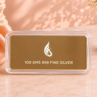 Baraat 100g 999 Pure Silver Coin with Premium Elegant Gift Box