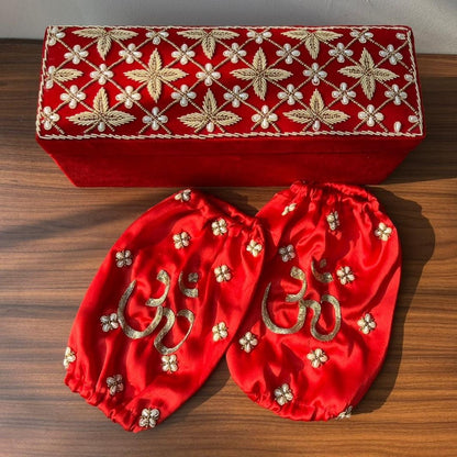 Luxury Bridal Chooda Box and Cover Set for Wedding Rituals