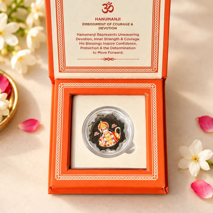 Divine Blessings Hanuman Ji 2g 999 Pure Silver Coin