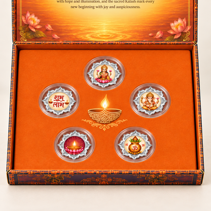 999 Fine Silver Star-Shaped Coin | Diwali Gift for Corporates