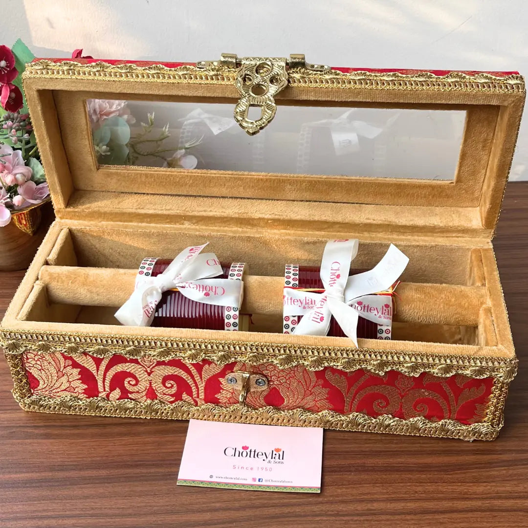 Premium Red Chooda Box for Bridal Traditions