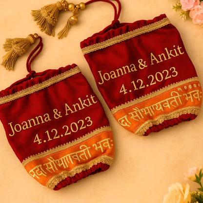 Customisable Chooda Cover With Sada Saubhagyavati Lace & Tassles