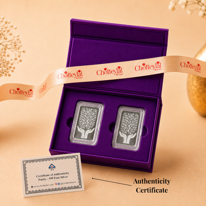 Signature Happy Diwali 5g+5g Lotus Coin Set - Add Logo/Message