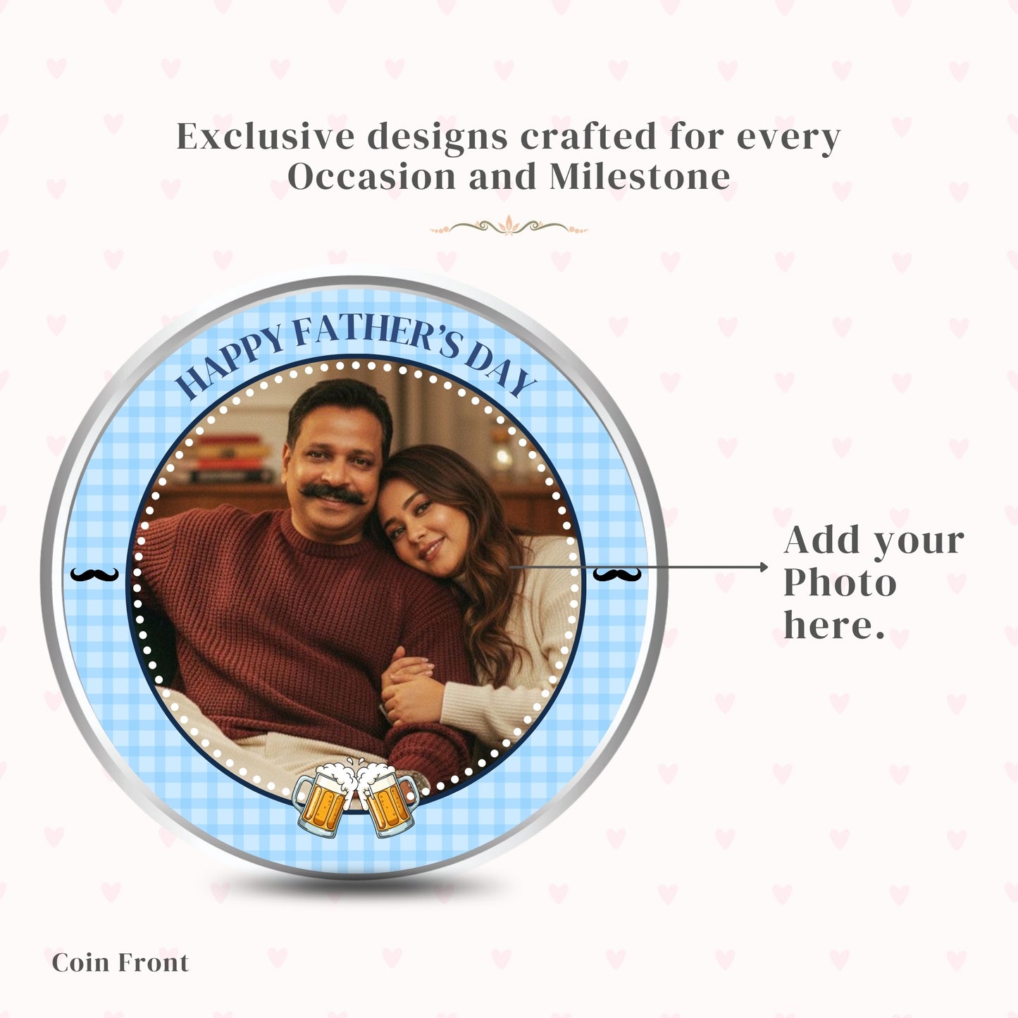 Chotteylal Legacy Customised Happy Father's Day 20g Silver Coin
