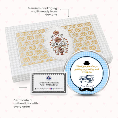 Chotteylal Legacy Customised Happy Father's Day 20g Silver Coin