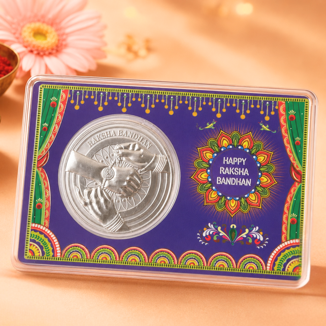 Chotteylal and Sons Raksha Bandhan Memory Box – Premium Rakhi Gift Hamper with Silver Coin