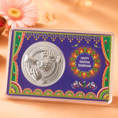 Chotteylal and Sons Raksha Bandhan Memory Box – Premium Rakhi Gift Hamper with Silver Coin