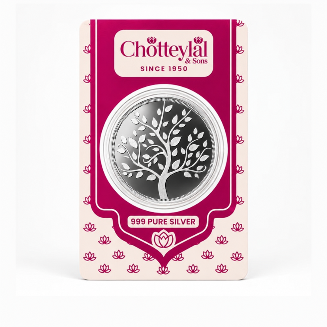 1g 999 Pure Silver Round Coin | Chotteylal Gift Card