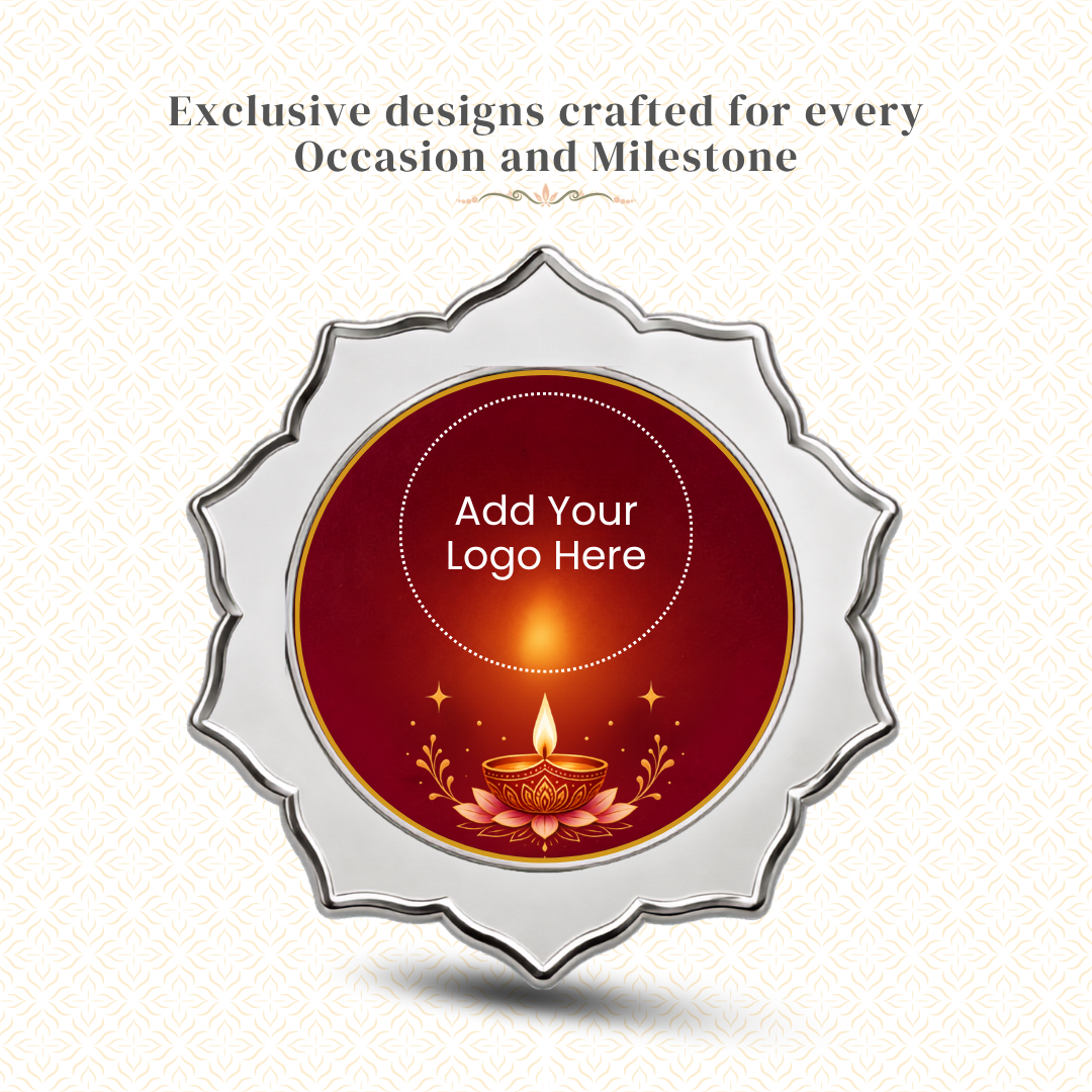 Diya In Every Corner — 2g Silver Coin, Add Company Logo