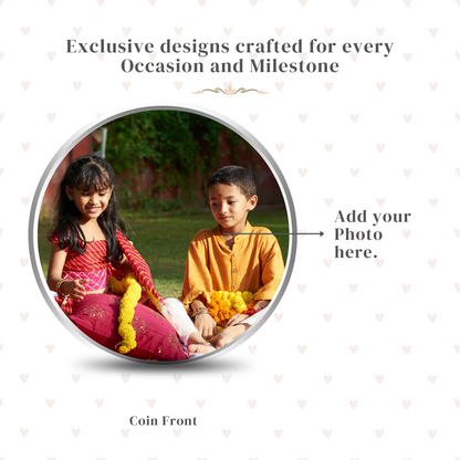 Custom Photo Design 50g Bandhan Silver Coin