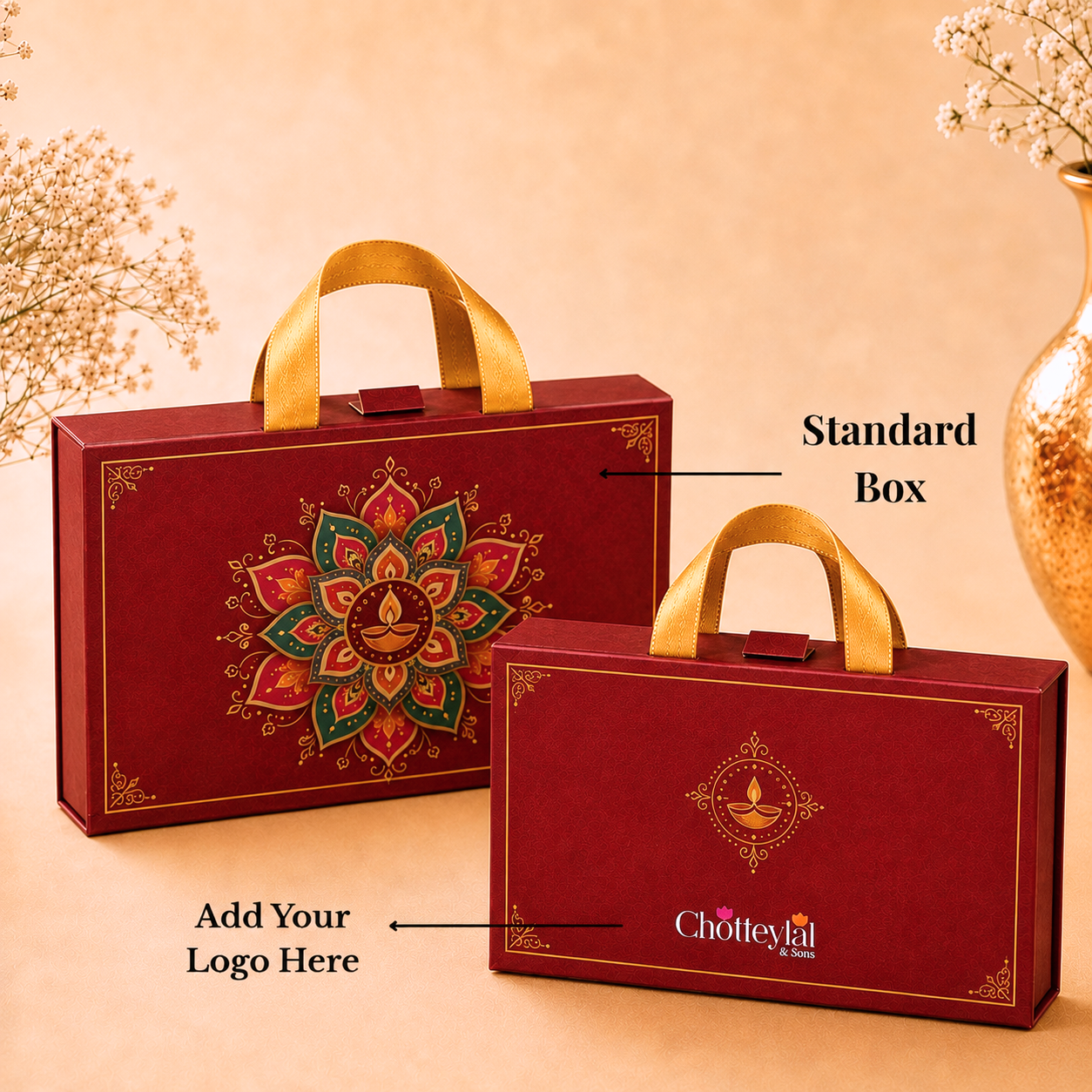 Samriddhi Rangoli 10g Leaf In Hand Set - Add Logo/Text