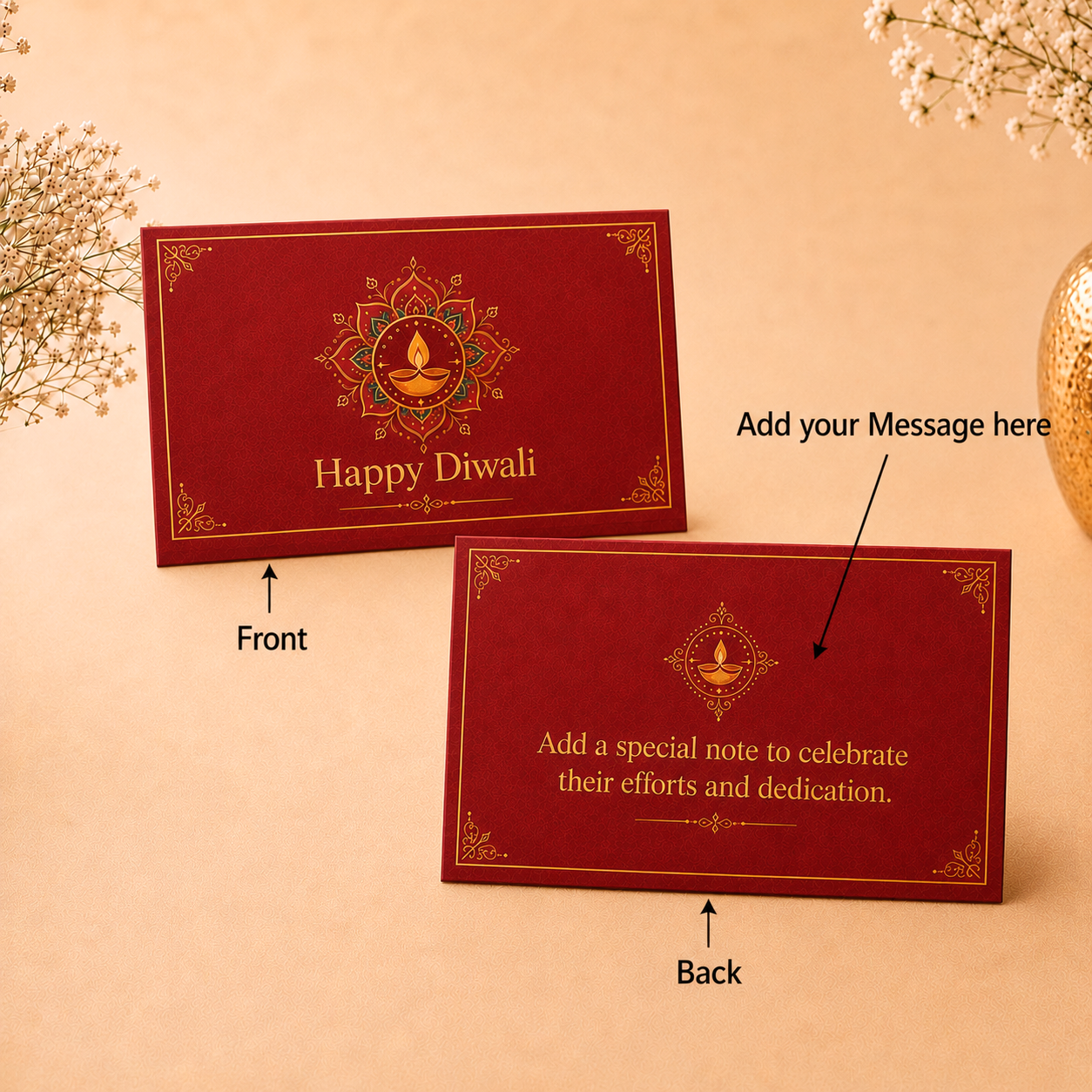 Samriddhi Rangoli 10g Leaf In Hand Set - Add Logo/Text