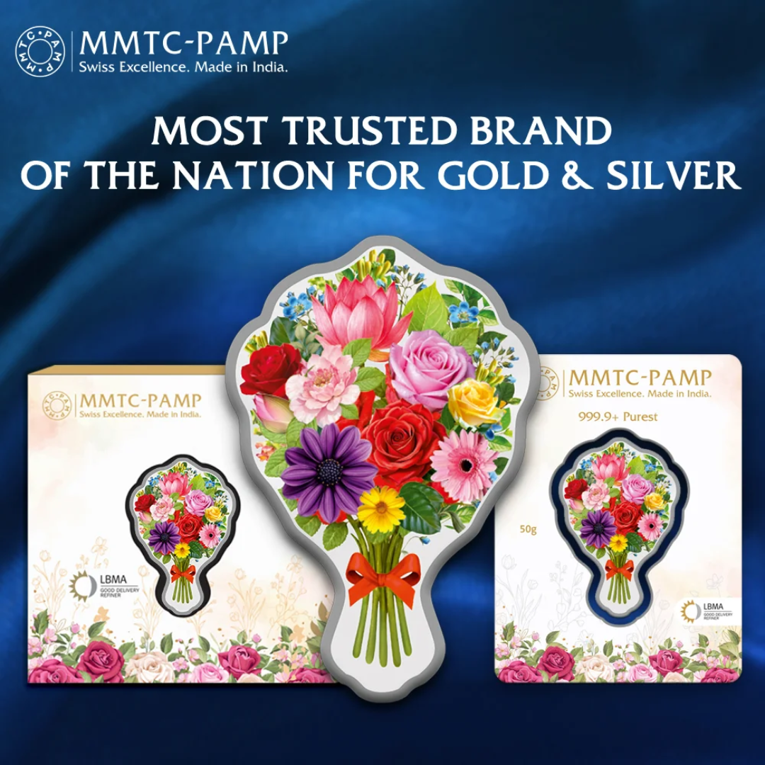 MMTC 50g Bouquet 999 Fine Silver Coin – Premium Gift Box