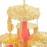 Golden & Baby Pink Tassels Minimal Ceremonial Kaleera